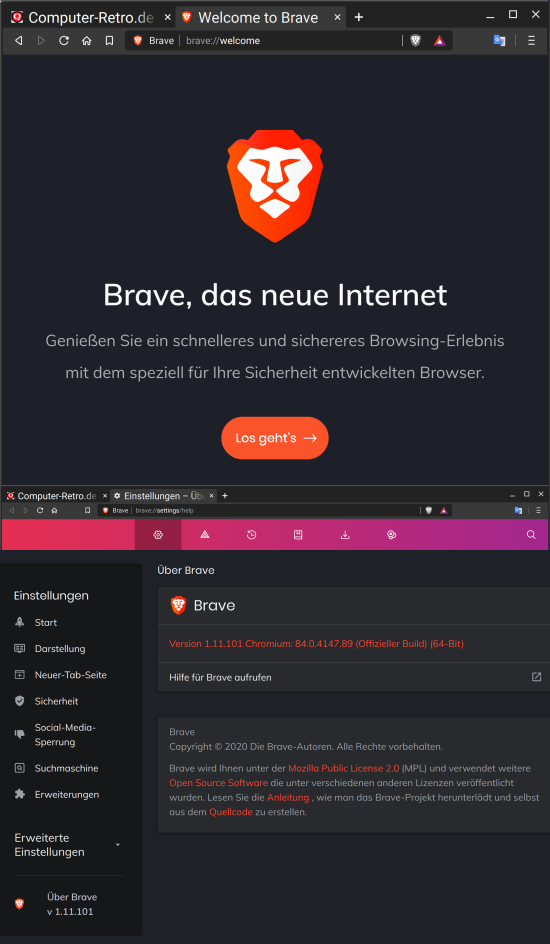 Brave Web-Browser