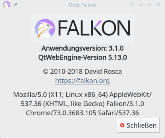 Falkon Web-Browser