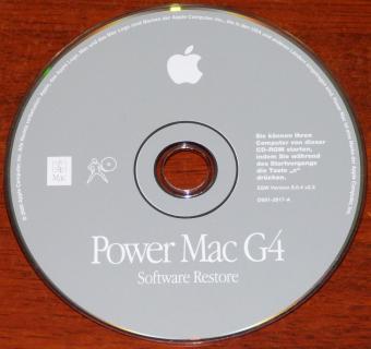Apple PowerMac G4 Software-Restore CD SSW Version 9.0.4 v2.3 D691-2817-A Mac 2000