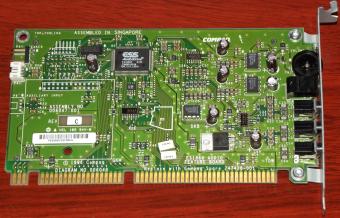 COMPAQ Business Pro Audio Feature Board ES1868 Model X071 ESS AudioDrive ES1868F Assembly No: 006047-001 Rev. C Spare Parts: 247428-001 FCC-ID: CNT75MXZ47 ISA 1996