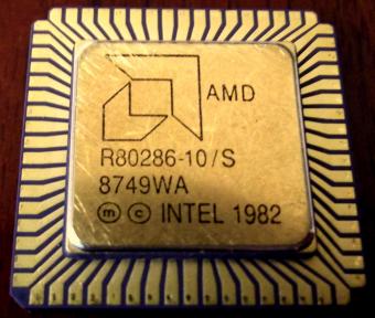 286er AMD R80286-10/S - Intel 1982 CPU