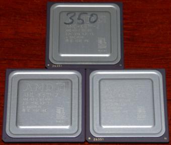 3x AMD K6-2 350MHz CPUs 350AFR 2.2V Core 3.3V I/O Malay 1998