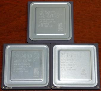 3x AMD K6-2 450MHz CPUs 1998