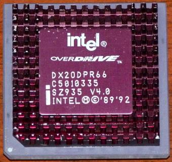 Intel 486er Overdrive DX20DPR66 CPU sSpec: SZ935 1989-92