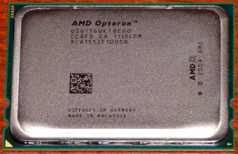 5x AMD Opteron 6136 Octa Core CPU 8x 2.4GHz, 12MB Cache, Sockel G34, OS6136WKT8EGO, Germany/Malaysia 2009