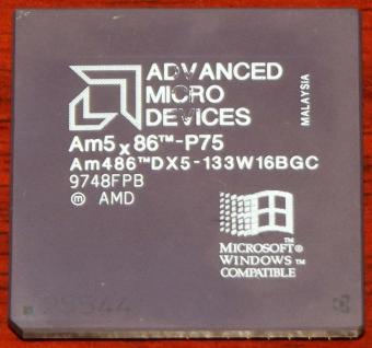 AMD Am5x86-P75 CPU Am486DX5-133W16BGC