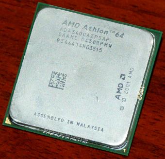 AMD Athlon 64 3400+ 2,2GHz ES CPU (Engineering Sample) ADA3400AEP5AP (K8 ClawHammer) Socket-754 2001
