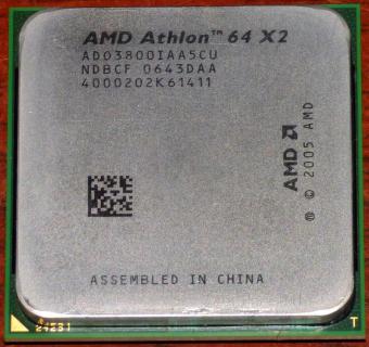AMD Athlon 64 X2 3800+ CPU (K8 Windsor) AD03800IAA5CU NDBCF 0643DAA Socket-AM2 2005