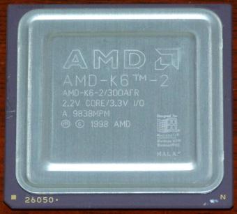 AMD K6-2 300AFR CPU 2.2V Core 3.3V I/O 1998