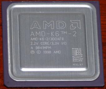 AMD K6-2 300MHz CPU K6-2/300AFR 2.2V Core 3.3V I/O Malay 1998