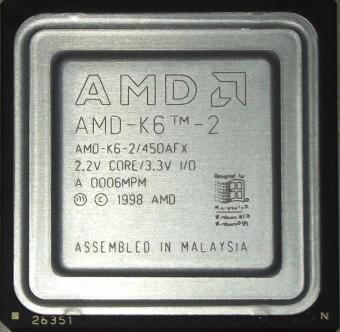 AMD K6-2 450AFX CPU 1998