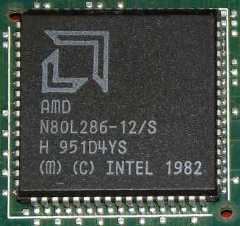 AMD N80L286-12/S CPU Intel 1982