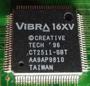 Creative Vibra 16XV Chipset 1996