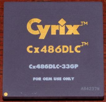 Cyrix Cx486DLC CPU Cx486DLC-33GP USA/Japan 1992