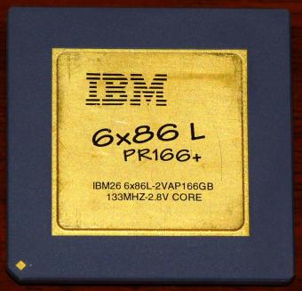 IBM 6x86 L PR166+ IBM26-6x86L-2VAP166GB CPU 133MHz 2.8V Core (Low Voltage) Cyrix USA 1995