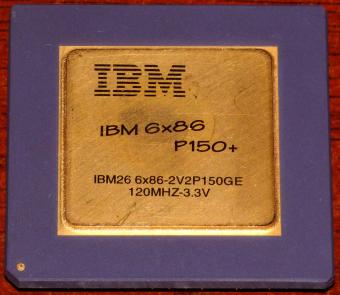 IBM 6x86 P150+ 120MHz CPU IBM26 6x86-2V2P150GE 120MHz 3.3V Goldcap Cyrix USA 1995