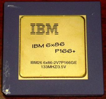 IBM 6x86 P166+ CPU 133MHz (Goldcap) 6x86-2V7P166GE 3.5V Cyrix USA 1995