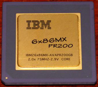 IBM 6x86MX PR200 CPU IBM26x86MX-AVAPR200GB 2x 75MHz 2.9V Core Cyrix USA 1997