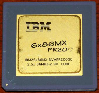 IBM 6x86MX PR200 CPU IBM26x86MX-BVAPR200OGC 2,9V Core Cyrix USA 1997