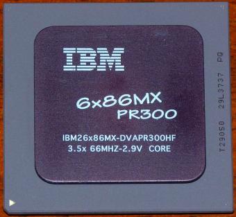 IBM 6x86MX PR300 Black CPU, IBM26x86MX-DVAPR300HF Cyrix 1998 USA