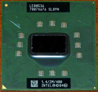 Intel Mobile Pentium M (Dothan) 1.4GHz CPU 2MB sSpec: SL89N 2004