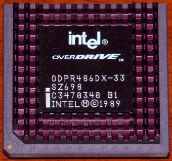 Intel OverDrive 486DX 33MHz CPU ODPR486DX-33 sSpec: SZ698 1989