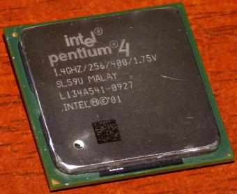 Intel Pentium 4 CPU 1.4GHz sSpec: SL59U (Willamette) Socket-478 Malay 2001