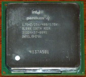 Intel Pentium 4 (Willamette) 1,7GHz CPU sSpec: SL59X Costa Rica 2001