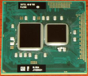 Intel Pentium Dual-Core 2,13GHz Mobile P6200 CPU sSpec: SLBUA (Arrandale) mit HD-Graphics, PGA988 Sockel G1, 3MB L3-Cache, 2008