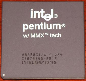 Intel Pentium MMX 166MHz CPU sSpec: SL239