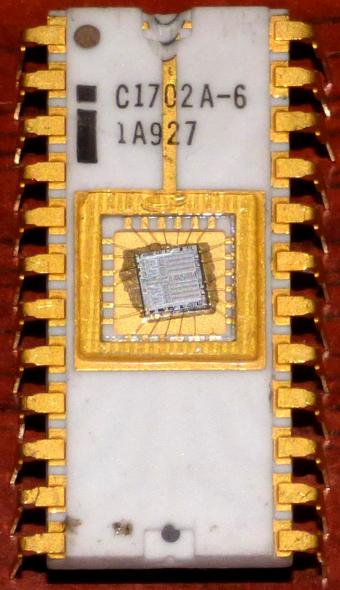 Intel i C1702A-6 1A927 Gold EPROM 7609 Phillipines
