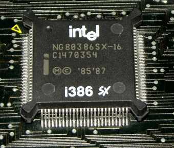Intel i386 SX 80386SX-16 CPU