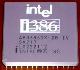 Intel i386DX-20 sSpec: SX217 CPU 1985