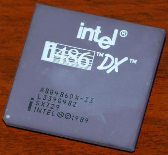 Intel i486 DX 33MHz CPU sSpec: SX729 1989