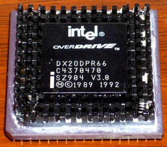 Intel i486er OverDrive DX20DPR66 Black CPU