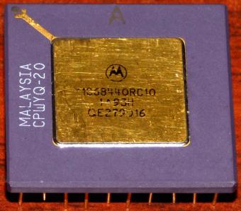 Motorola MC68440RC10 Goldcap CPU Dual-Channel Direct Memory Access Controller 68-pin Malaysia CPWYQ-20 1984