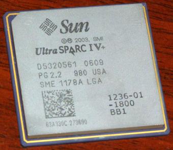 SUN UltraSPARC IV+ SME 1178A LGA (Panther) 1,8GHz CPU 2MB Cache, 2003