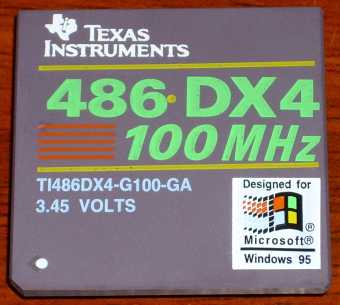 Texas Instruments 486-DX4 100MHz CPU