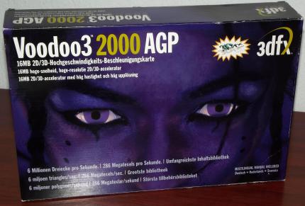 3dfx Voodoo3 2000 AGP 16MB Model: V32416 in OVP 1999