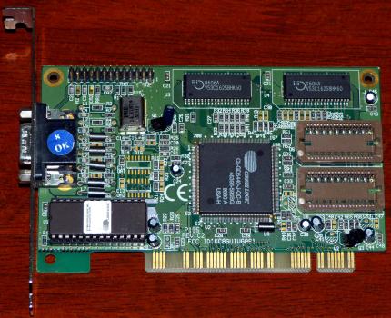 Cirrus Logic CL-GD5440 GPU Rev. C2 FCC-ID: KC8GUIVGAS1 PCI 1996