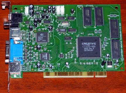 Creative Technology Ltd. Model CT7260 CT7235-VBQ, DXR3 DVD De-Coder PCI 1999