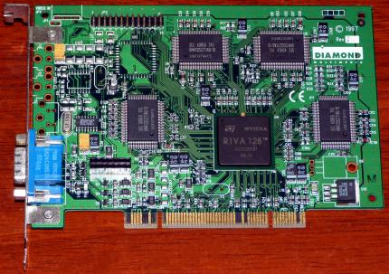 Diamond Multimedia Viper V330 4MB PCI Nvidia RIVA 128 GPU 1997