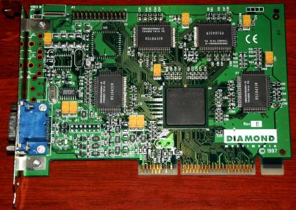 Diamond Multimedia Viper V330 AGP 4MB Nvidia Riva 128 GPU 1997