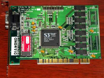 Diamond Stealth SE PCI 1995 S3 Trio32