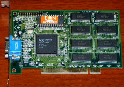 EonTronics S3 Virge/DX On-Board FCC ID: DXL-DP18 PCI 1998