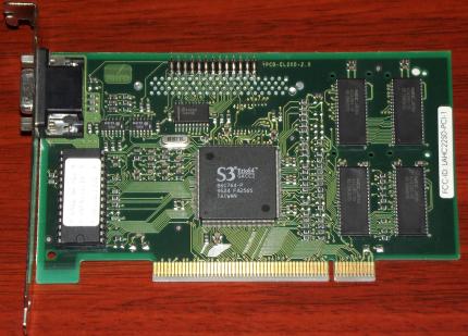 Miro Crystal CR22SD PCI S3 Trio64 FCC-ID: LAHC22SD-PCI-1 Peacock 1995