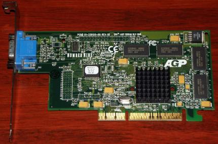 Number Nine SR9 Savage4 GPU, NLX 8MB, IBM FRU: 09N5898, AGP Grafikkarte 1999