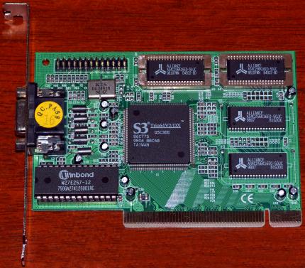 S3 Trio64V2/DX 86C775 GPU 3920335B PCI 2MB EDO-RAM