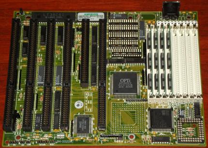 386er 94-00204 mit AMD Am386DX-40 CPU, 4MB RAM, OPTi 82C495XLC, Amibios 1992