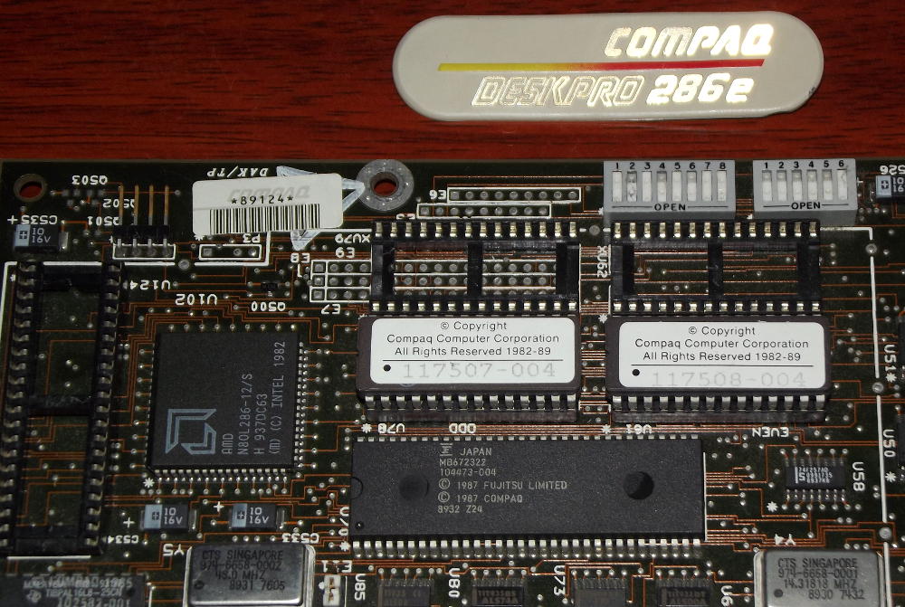 Compaq DeskPro 286e Mainboard